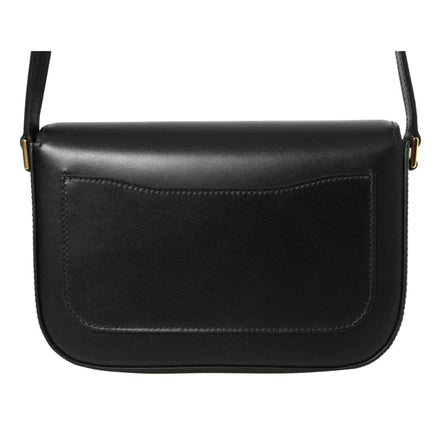 Prada City Calf Leather Black Crossbody Flap Bag available at Queen Bee of Beverly Hills