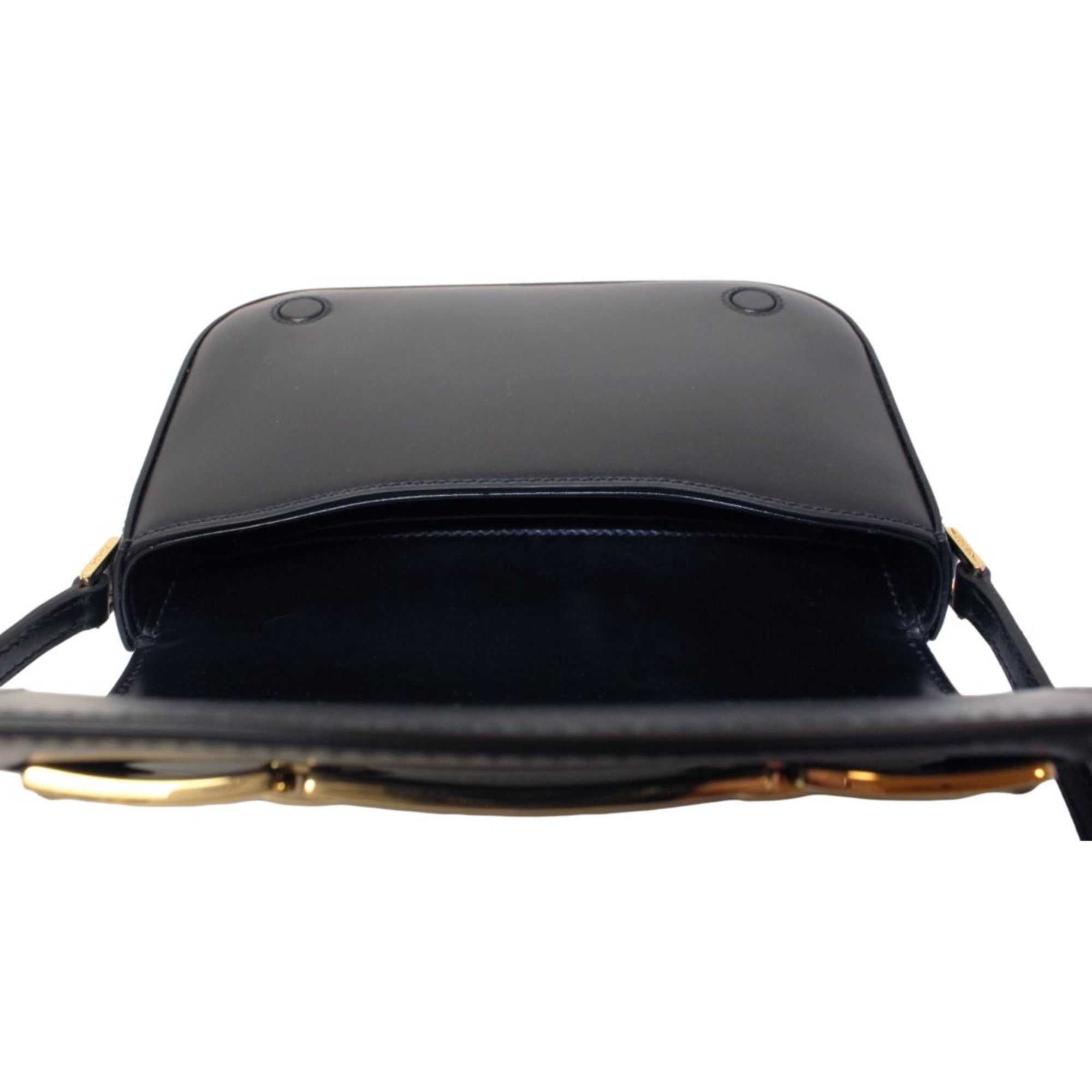 Prada City Calf Leather Black Crossbody Flap Bag available at Queen Bee of Beverly Hills