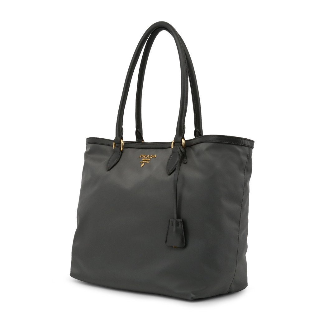 Prada Tessuto Nylon Soft Calfskin Shopping Satchel