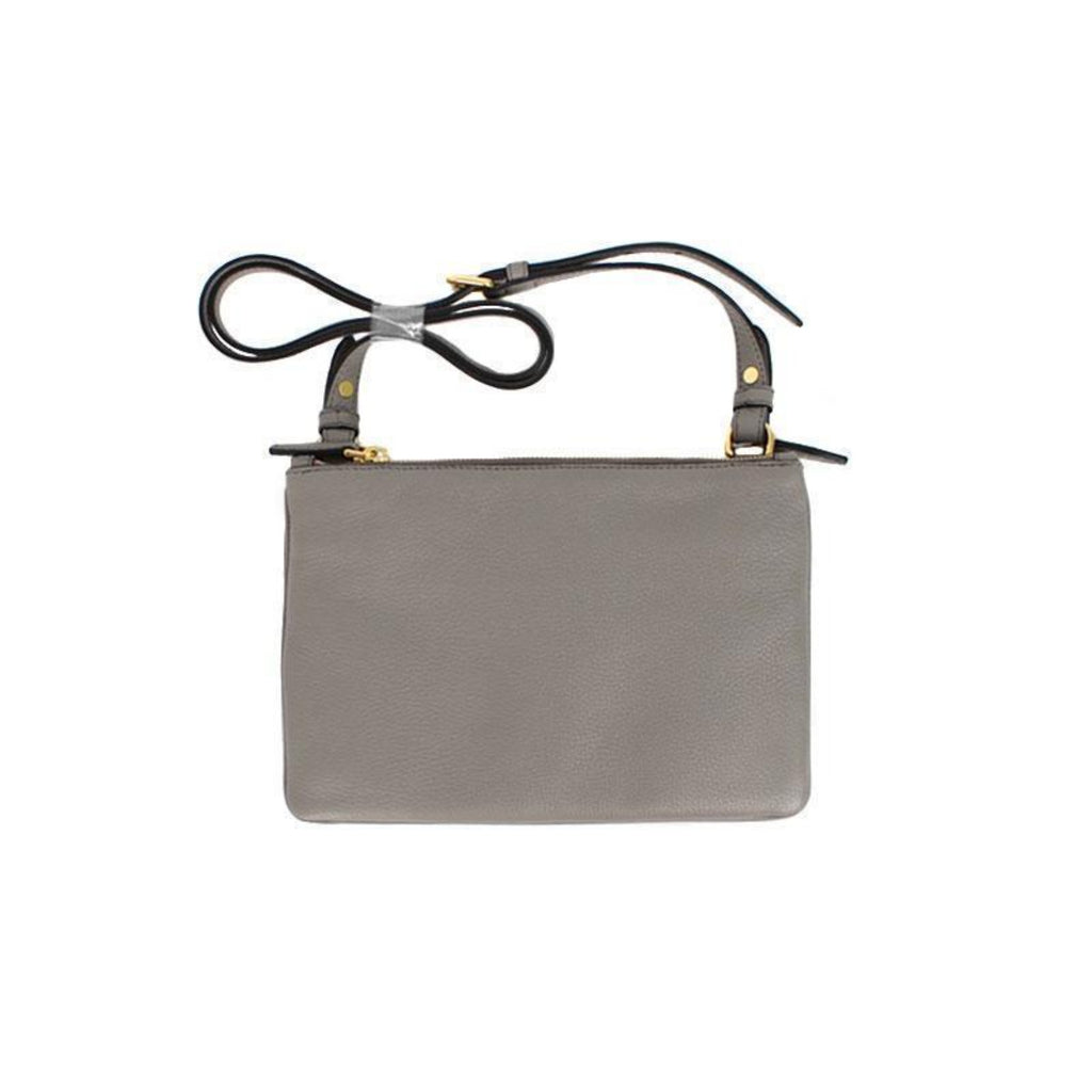 Prada Argilla Grey Vitello Phenix Leather Double Zip Cross Body Bag – Queen  Bee of Beverly Hills