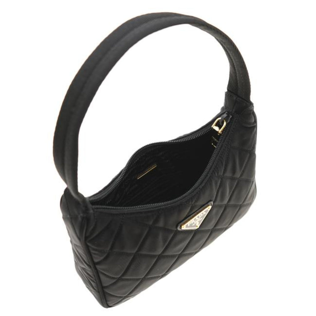 Prada Re-Editon Hobo Mini Quilted Black Nylon Shoulder Bag – Queen Bee of  Beverly Hills