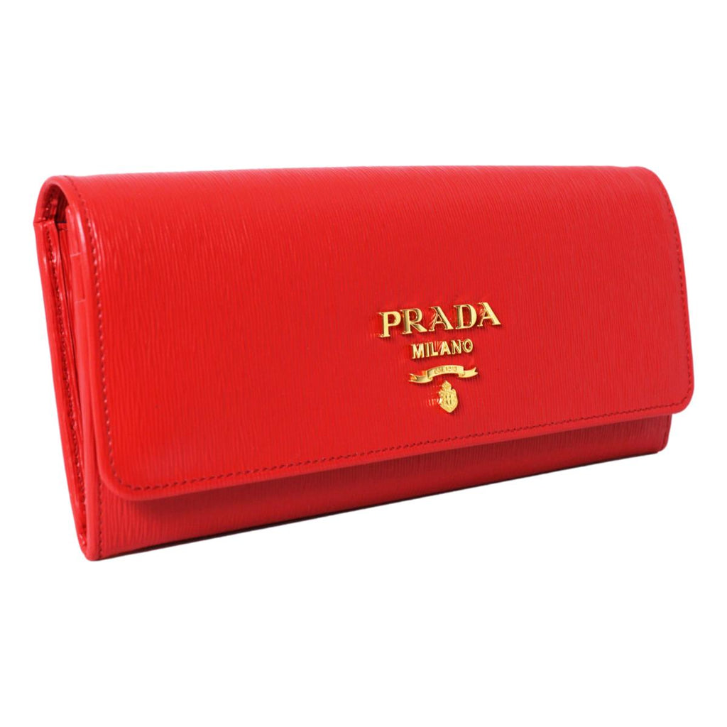 Prada Lacca Red Vitello Move Leather Chain Wallet Crossbody – Queen Bee of  Beverly Hills
