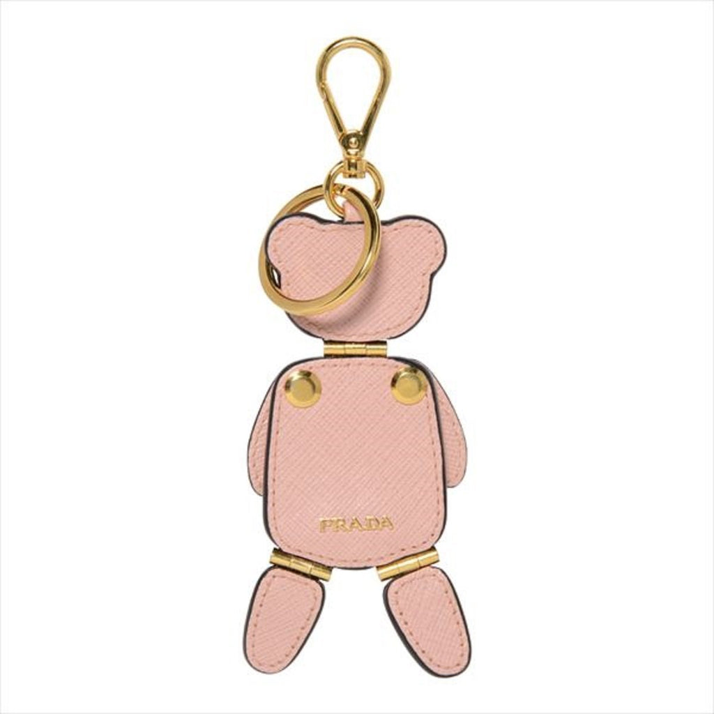 Prada Pink Saffiano Leather Key Holder Prada