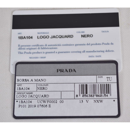 Prada Logo Jacquard Black Canvas Satchel Crossbody available at Queen Bee of Beverly Hills