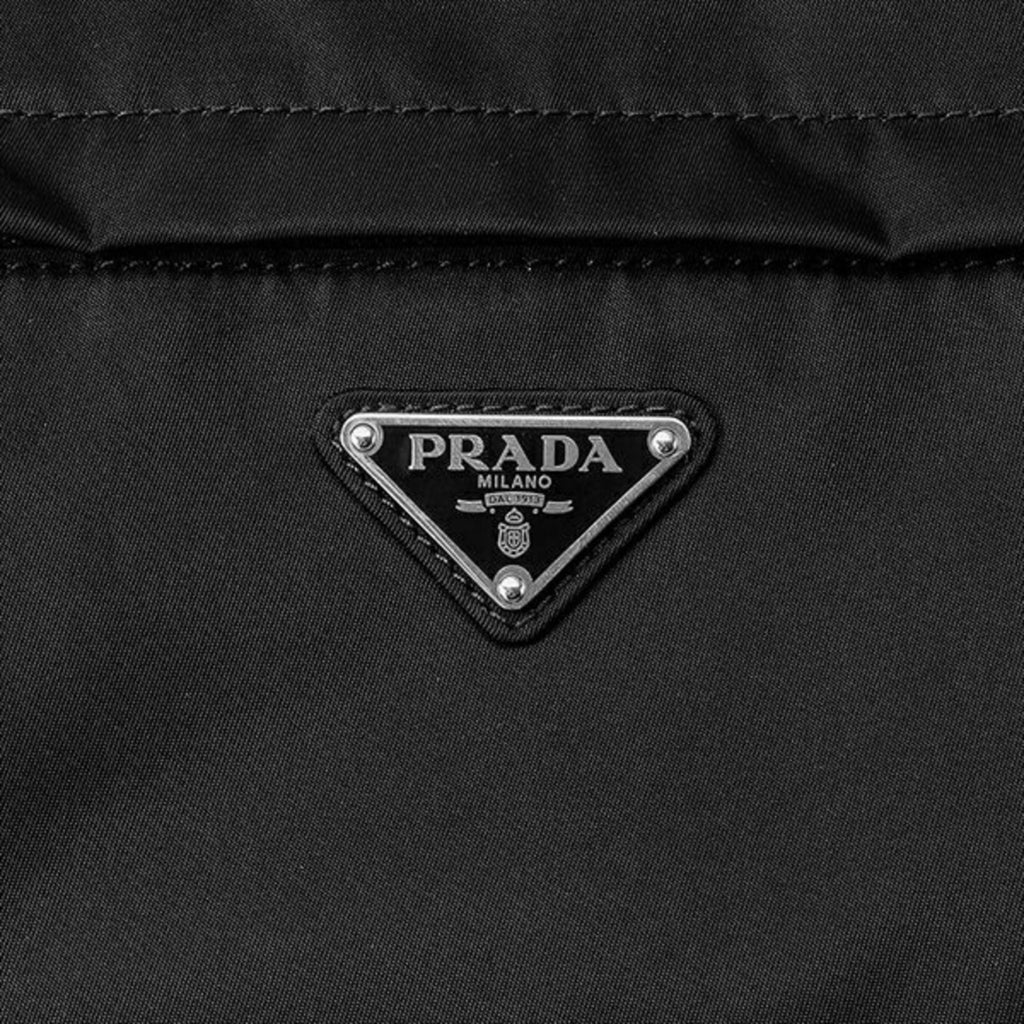 Prada Marsupio Tessuto Nylon Triangle Logo Black Belt Bag 2VL005 at_Queen_Bee_of_Beverly_Hills