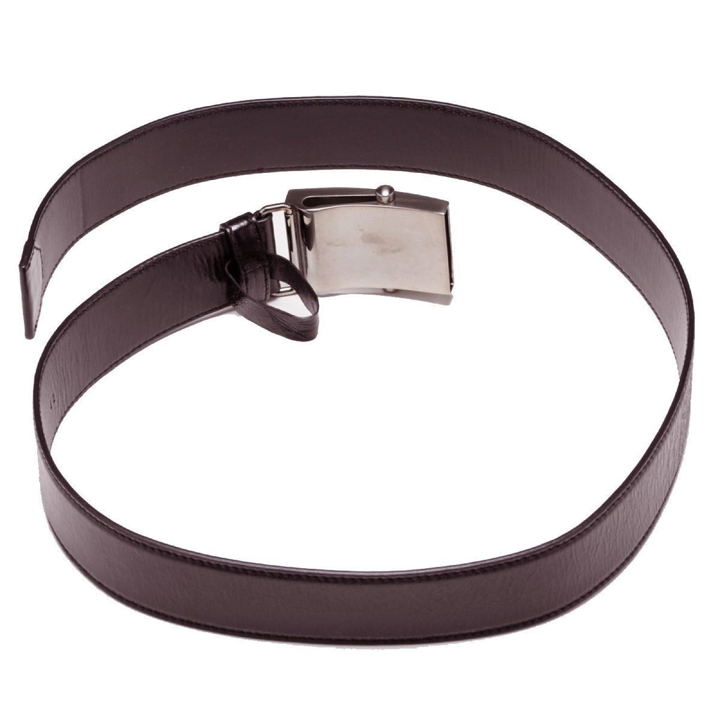Prada Men's Saffiano Brown Leather Belt/ silver buckle Size: 95/38 2CM009 at_Queen_Bee_of_Beverly_Hills