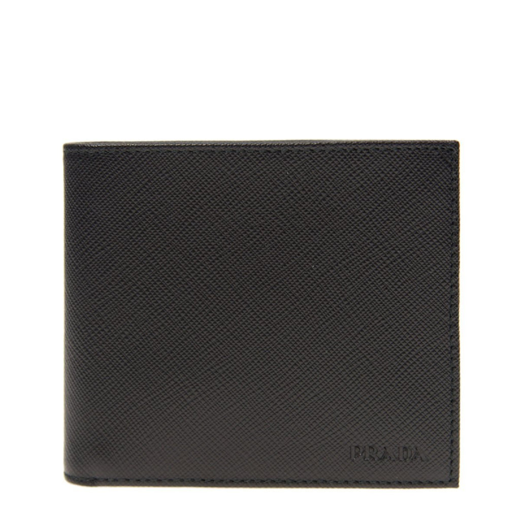 Rare PRADA SAFFIANO Black Nero Leather Wallet Passport-style