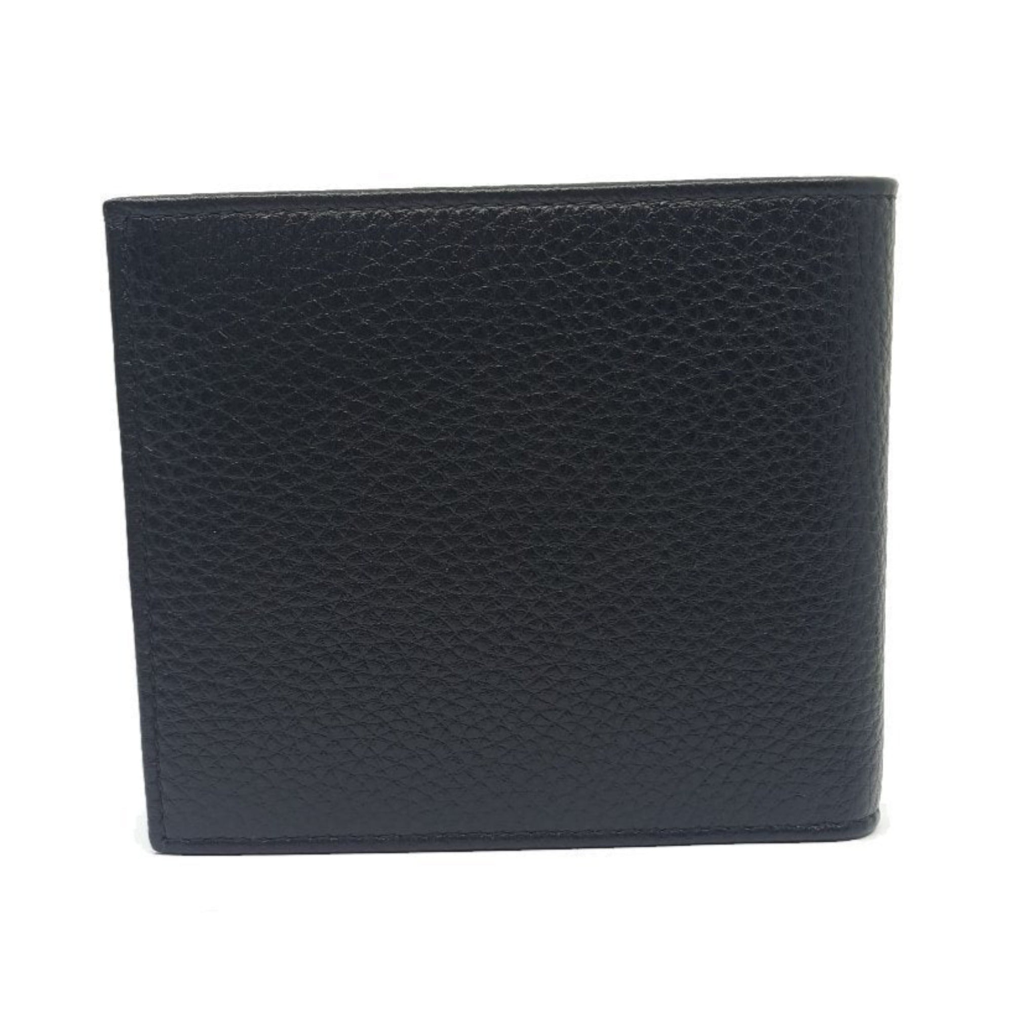 Prada Mens Bifold Nero Black Vitello Grain Leather Wallet available at Queen Bee of Beverly Hills