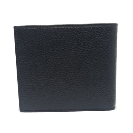 Prada Mens Bifold Nero Black Vitello Grain Leather Wallet available at Queen Bee of Beverly Hills