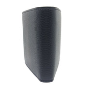 Prada Mens Bifold Nero Black Vitello Grain Leather Wallet available at Queen Bee of Beverly Hills