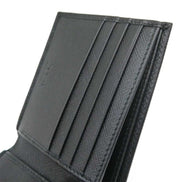 Prada Mens Bifold Vitello Micro Grain Gray Leather Triangle Logo Bifold Wallet available at Queen Bee of Beverly Hills