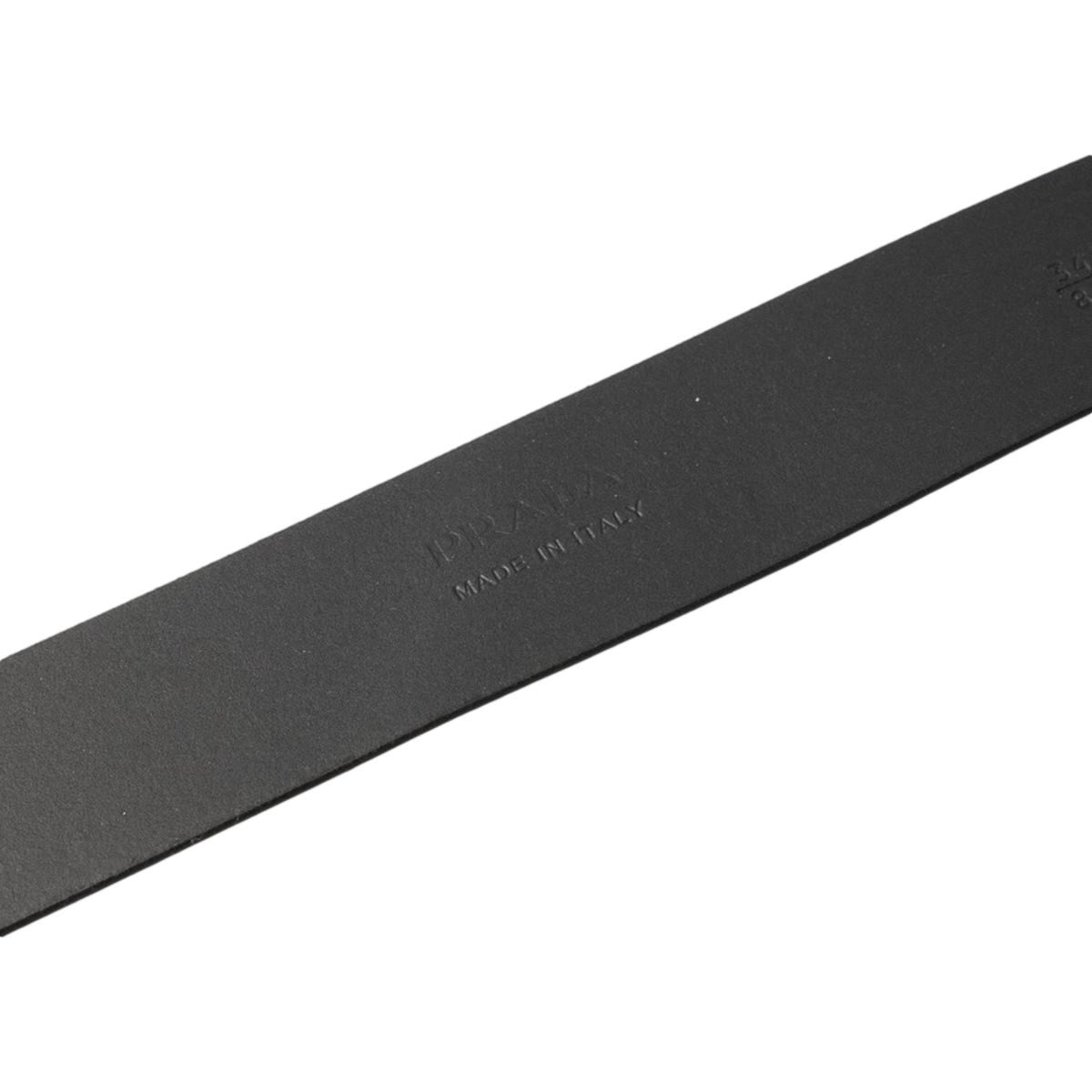 Prada Mens Navy Saffiano Leather Belt Size 100/40 | Queen  display picture 3