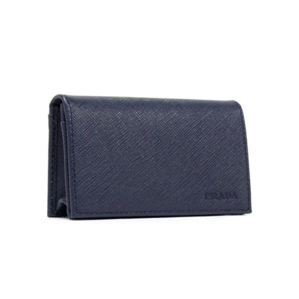 Prada Men's Saffiano Leather Triangle Logo Wallet