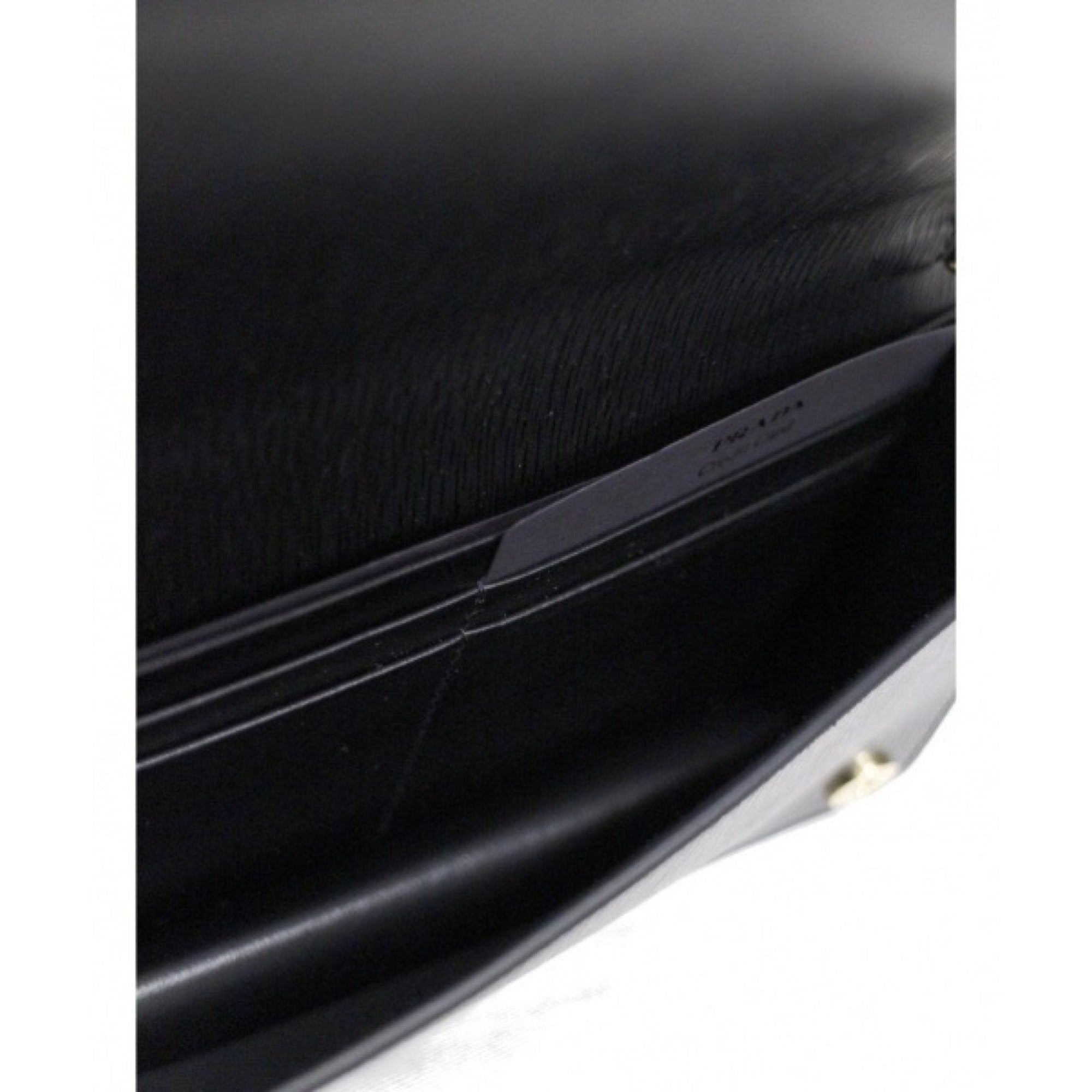 Prada Miniborse Black Vitello Move Leather Chain Cross Body available at Queen Bee of Beverly Hills
