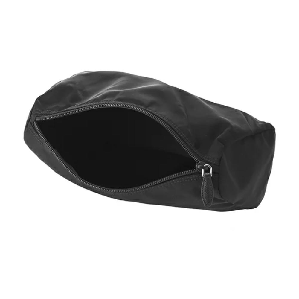 Prada Black Tessuto Nylon Medium Cosmetic Case Clutch – Queen Bee