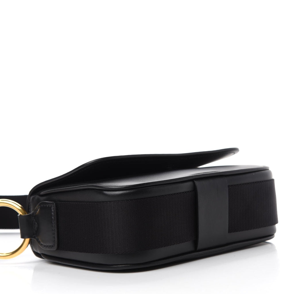 Prada Pattina Vitello Black Leather Identity Shoulder Bag 1BD302 at_Queen_Bee_of_Beverly_Hills