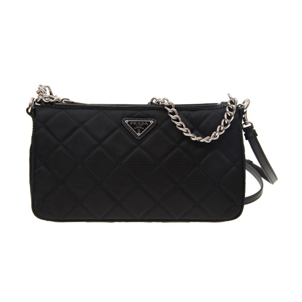 Prada Black Tessuto Shoulder Bag Nylon Cloth ref.608956 - Joli Closet