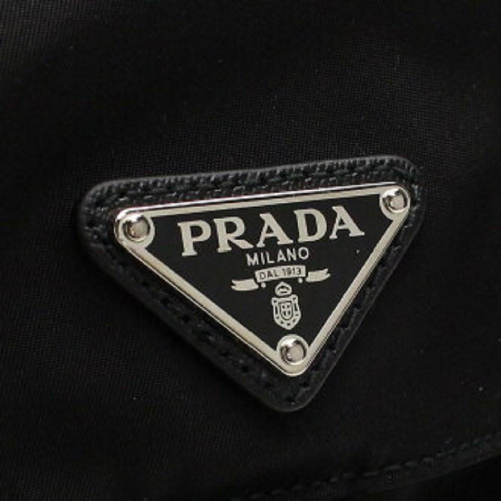 Prada Re-Nylon Black Drawstring Medium Rucksack Backpack available at Queen Bee of Beverly Hills