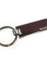 Prada Rubino Red Enamel Silver Metal Keyring Keychain available at Queen Bee of Beverly Hills