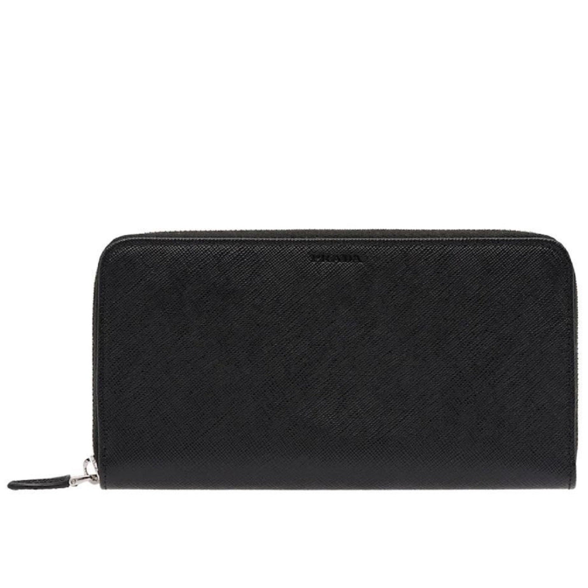 【PRADA】SAFFIANO WALLET Prada Blue Multi-Colored Saffiano Wallet with Coin Pouch