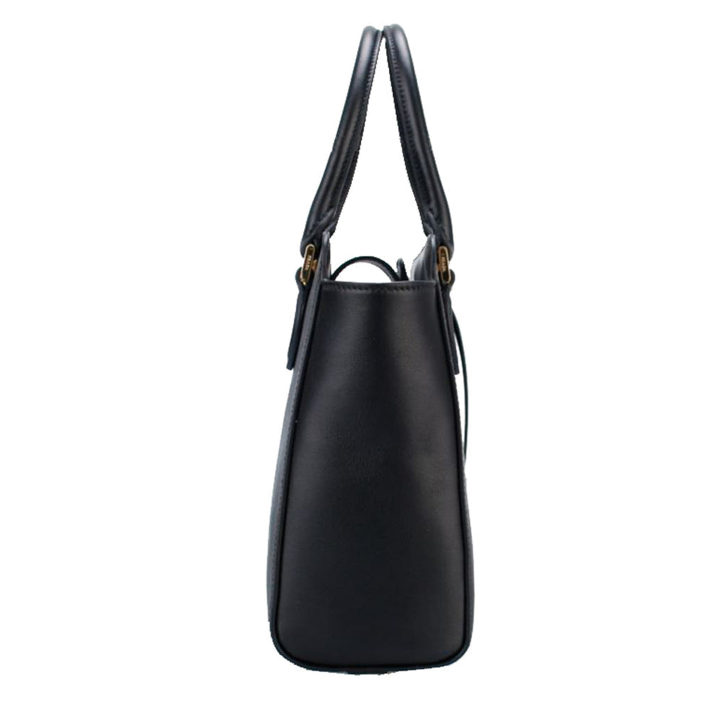 Prada Saffiano Borsa Black Leather Shoulder Tote Handbag – Queen Bee of  Beverly Hills