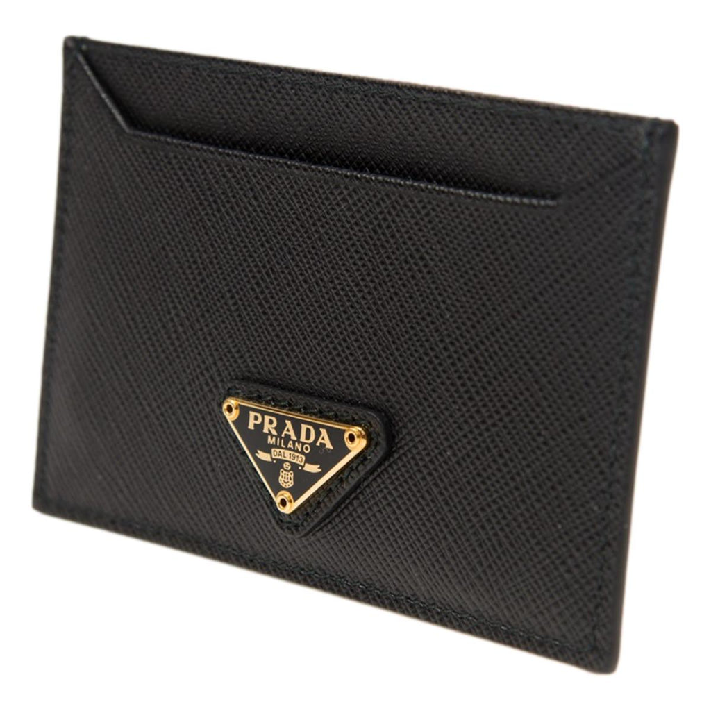 Prada Leather Card Holder with Shoulder Strap men - Glamood Outlet