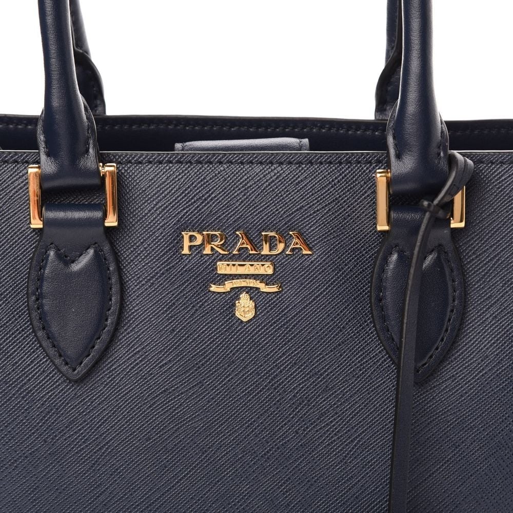 Prada Black Saffiano Lux Leather Promenade Bag 1BA837 - Yoogi's Closet
