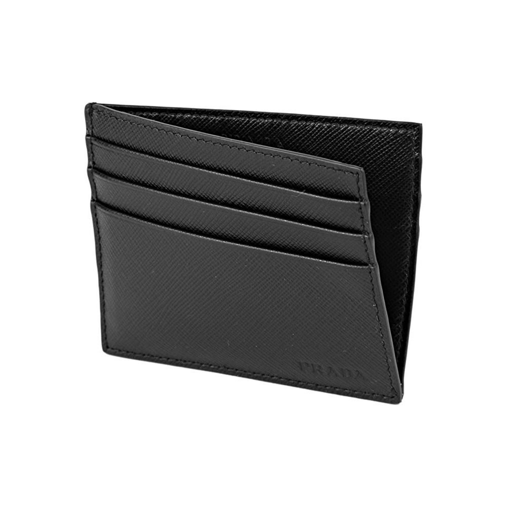 prada post-it case in black saffiano new