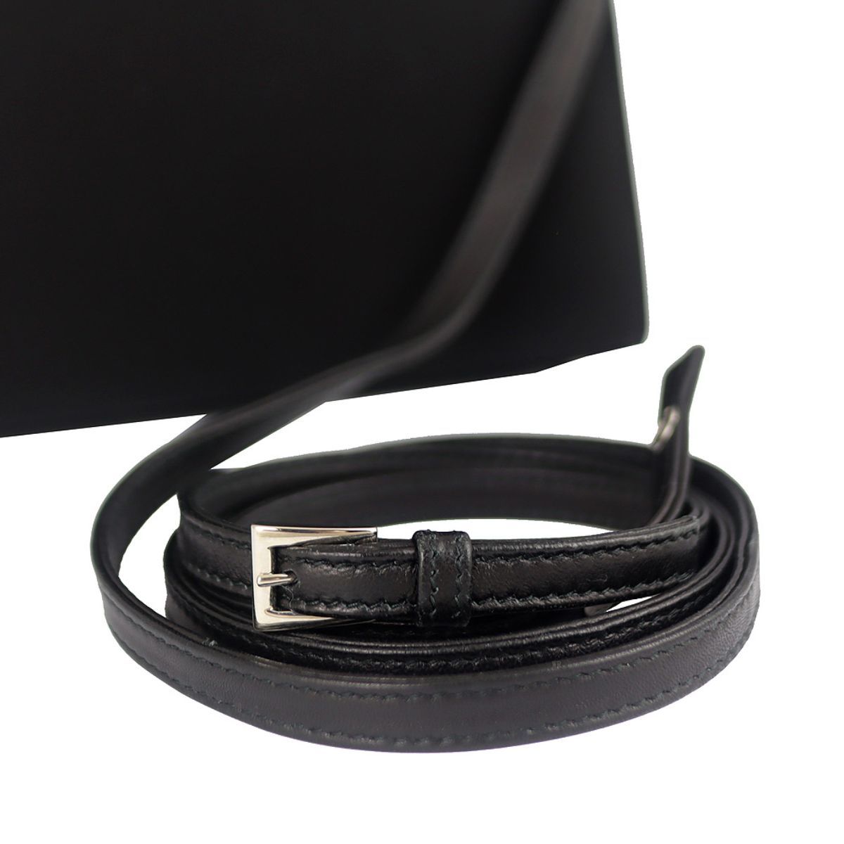 Prada Tessuto Foulard Handbag w Silk Wrapped Handle Black Petalo 1BA656 at_Queen_Bee_of_Beverly_Hills