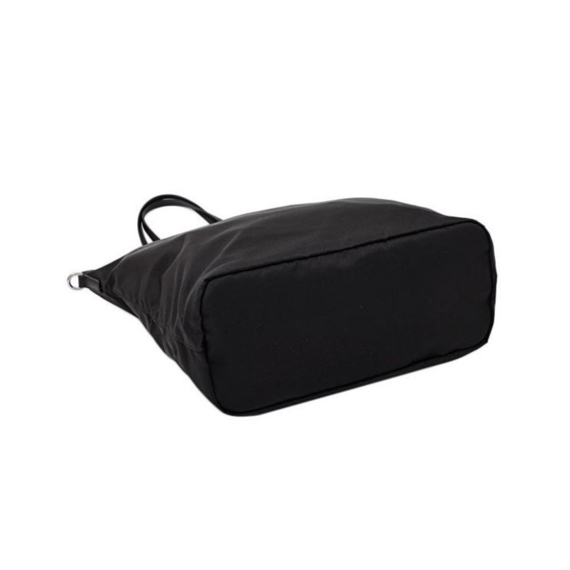 Prada Tessuto Nylon Black Convertible Shopping Tote available at Queen Bee of Beverly Hills