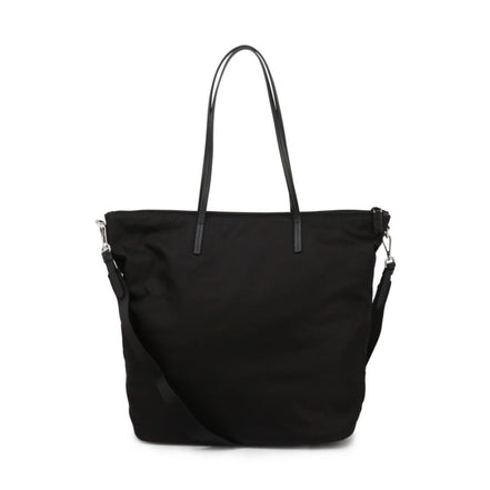 Prada Tessuto Nylon Black Convertible Shopping Tote available at Queen Bee of Beverly Hills