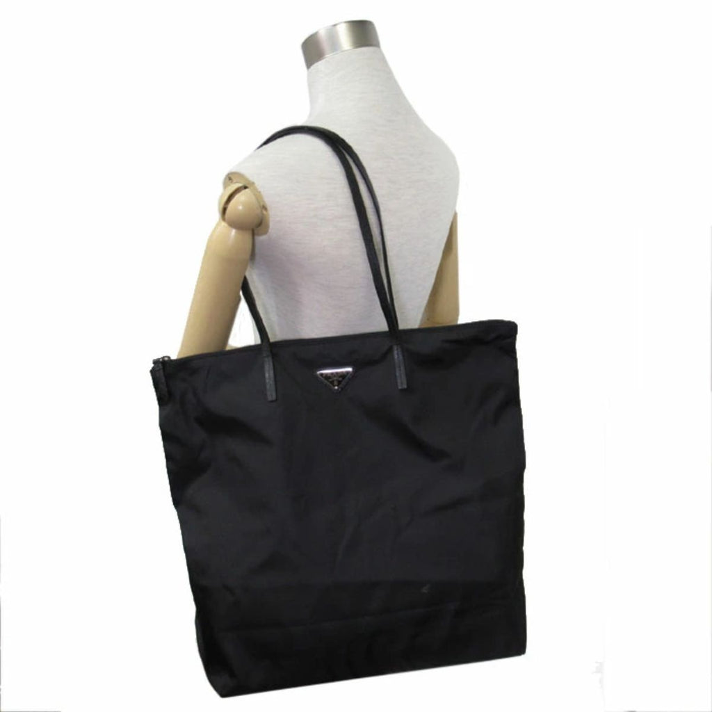 Prada Tessuto Nylon Black Shopping Tote 1BY300 at_Queen_Bee_of_Beverly_Hills