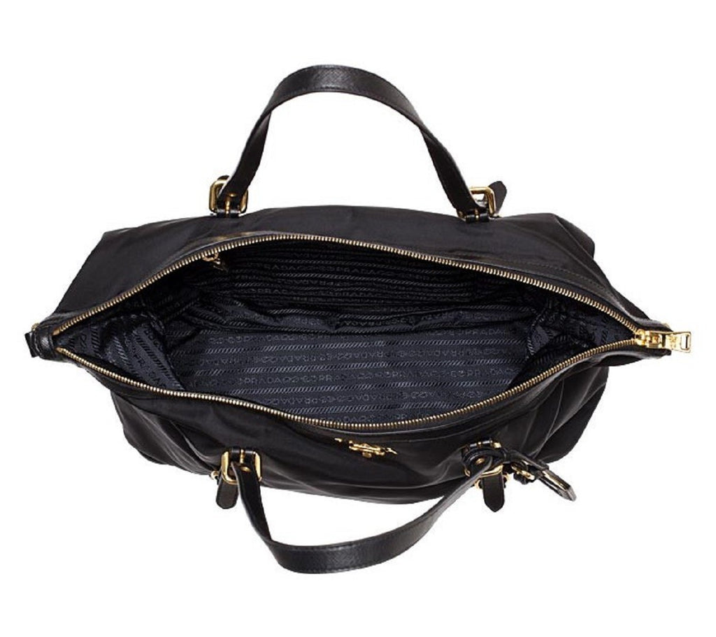 PRADA Tessuto Nylon Pocket Cargo Belt Bag Black Fuoco 1253236
