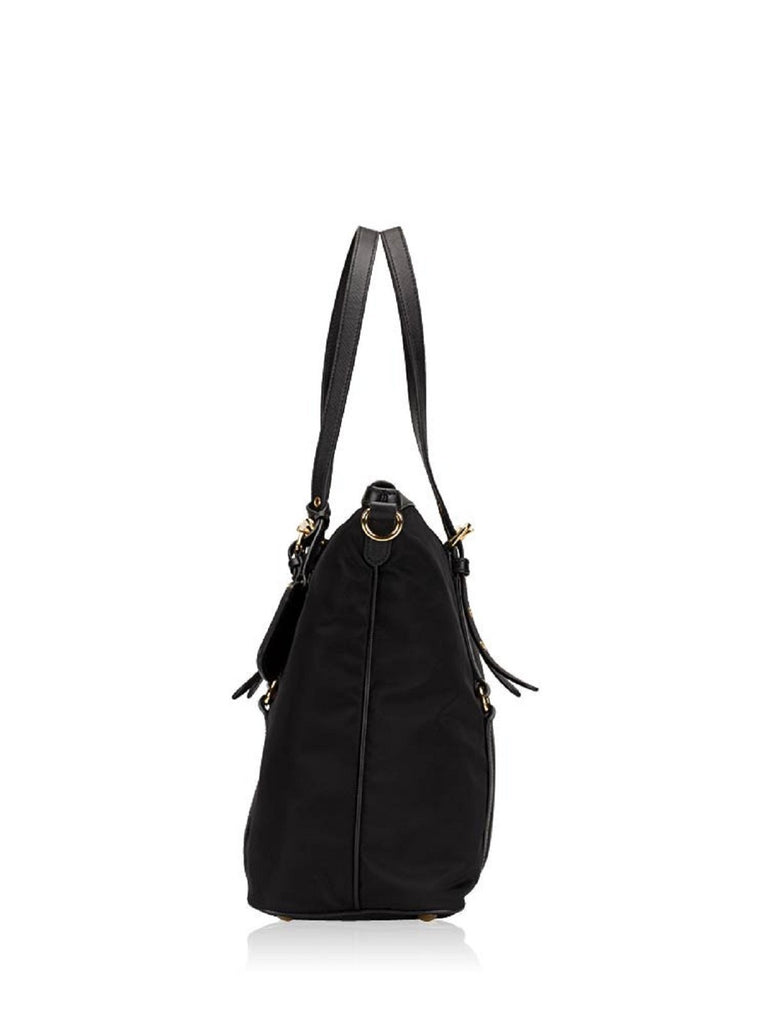 Prada 1BA275 Tessuto Nylon & Saffiano Leather Bag Black