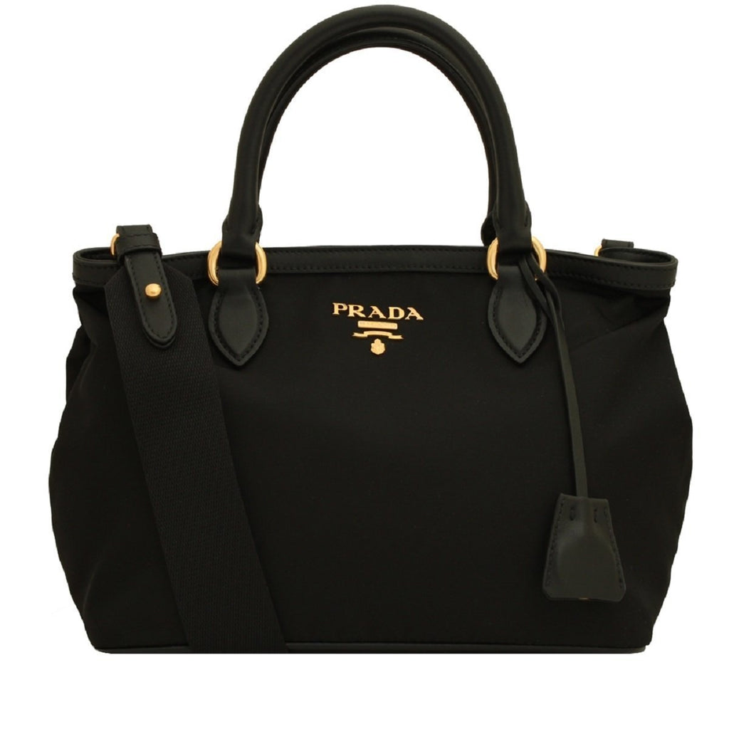 Prada Large Tessuto Soft Clutch In Black