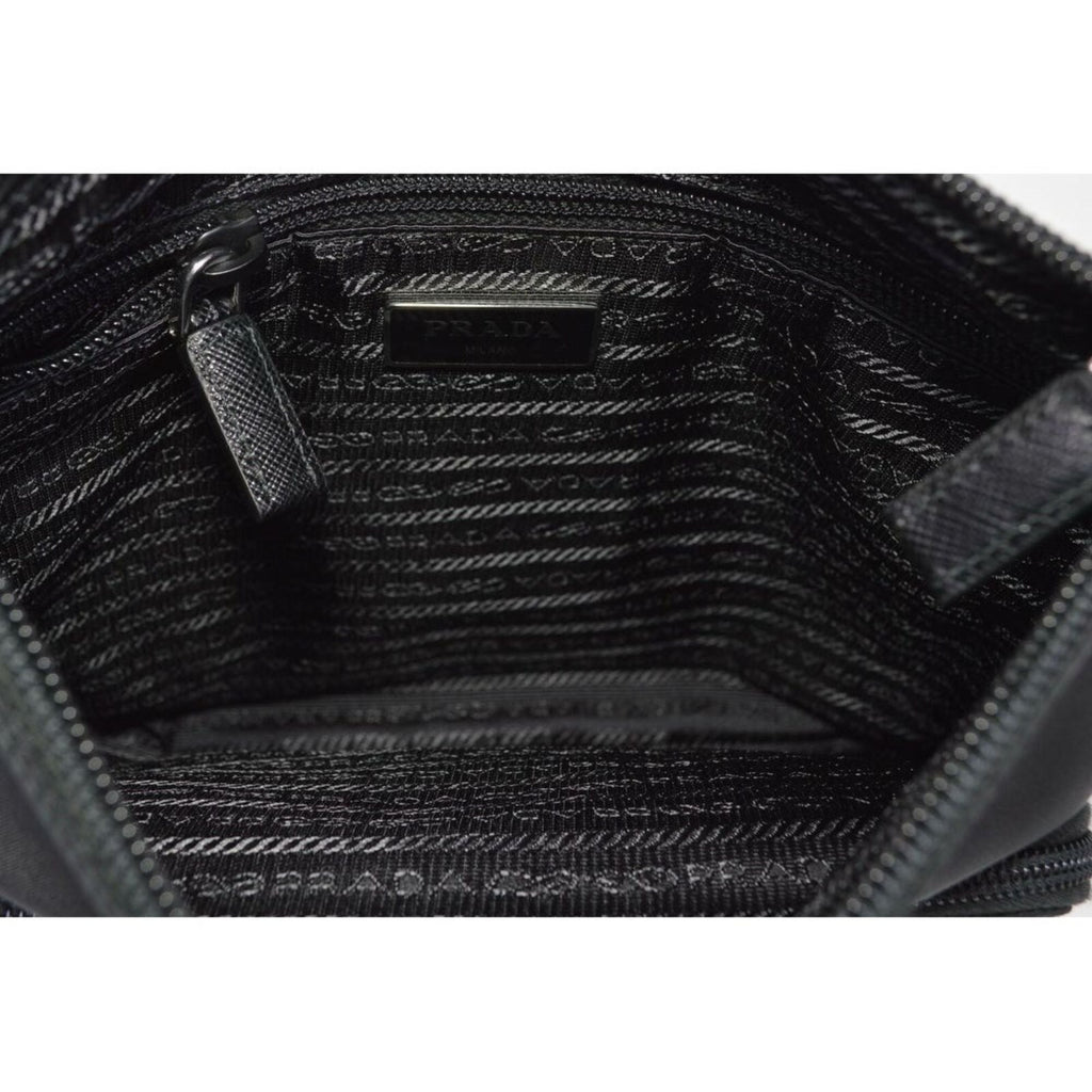 Prada Tessuto Nylon Sport Black Messenger Crossbody Bag 1BH716 at_Queen_Bee_of_Beverly_Hills