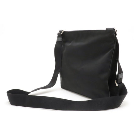 Prada Tessuto Saffiano Black Messenger Bag Cross Body available at Queen Bee of Beverly Hills