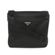 Prada Tessuto Saffiano Black Messenger Bag Cross Body available at Queen Bee of Beverly Hills
