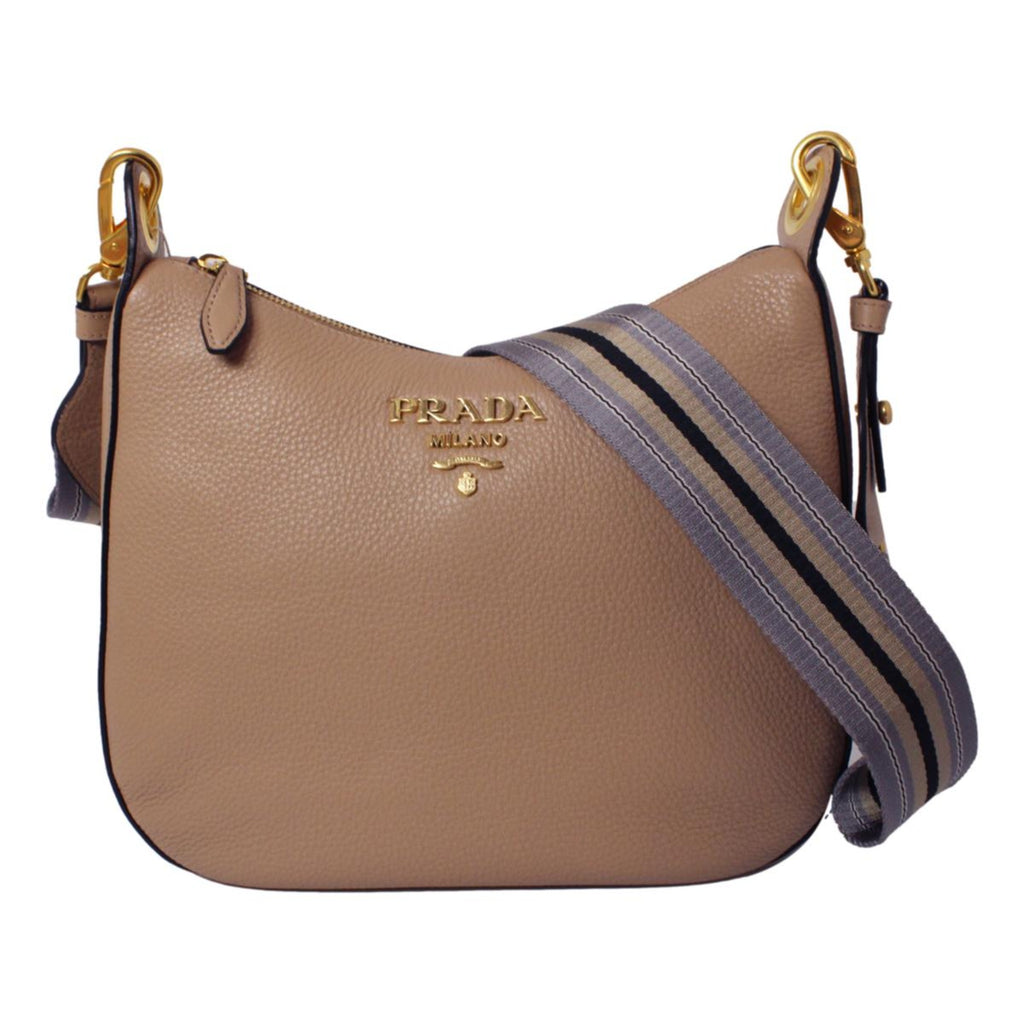 Prada Women's Fur Leather Shoulder Handbag Bag