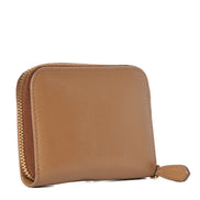 Prada Vitello Move Cipria Beige Leather Zip Around available at Queen Bee of Beverly Hills