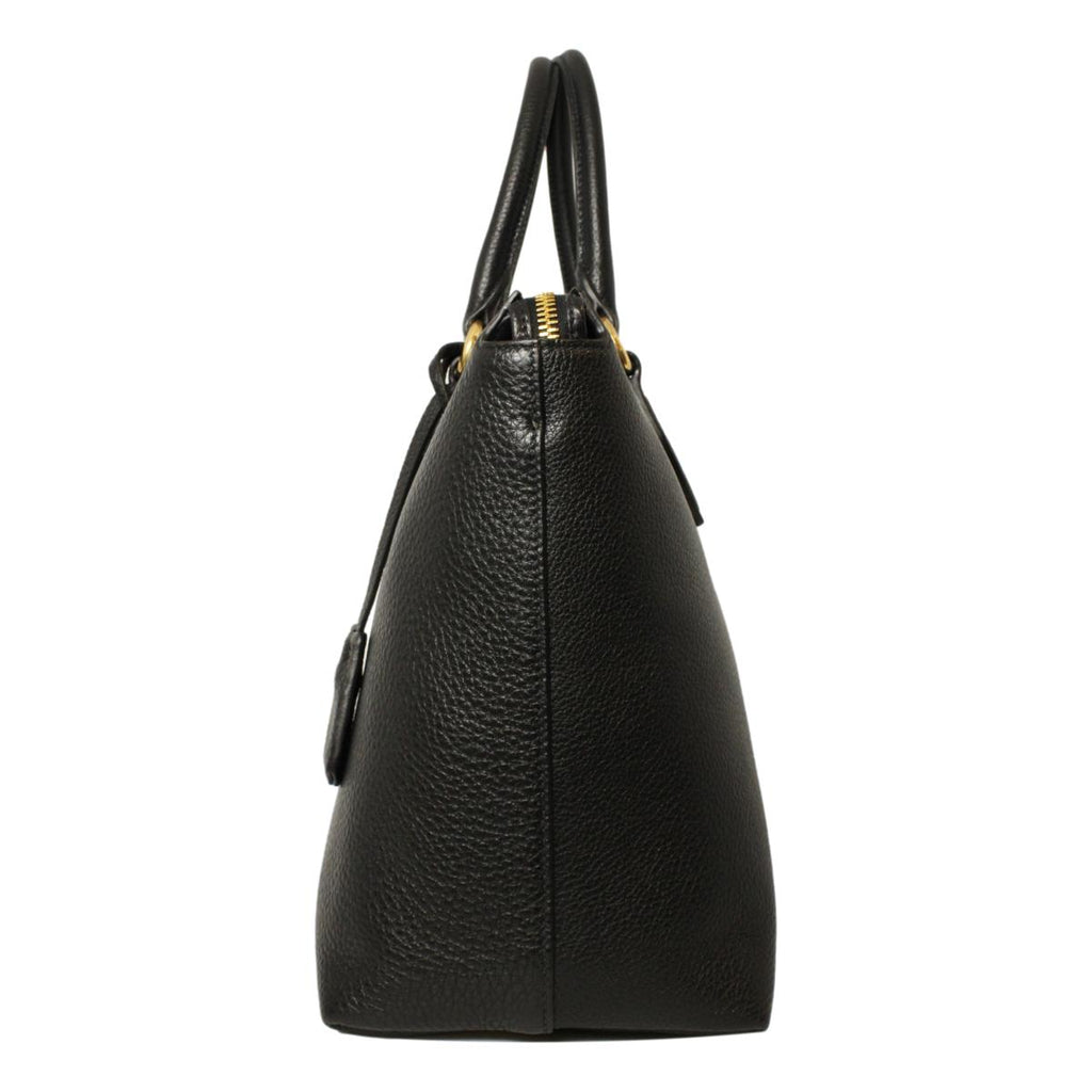 Prada Black Vitello Phenix Leather Shoulder Camera Bag – Queen Bee