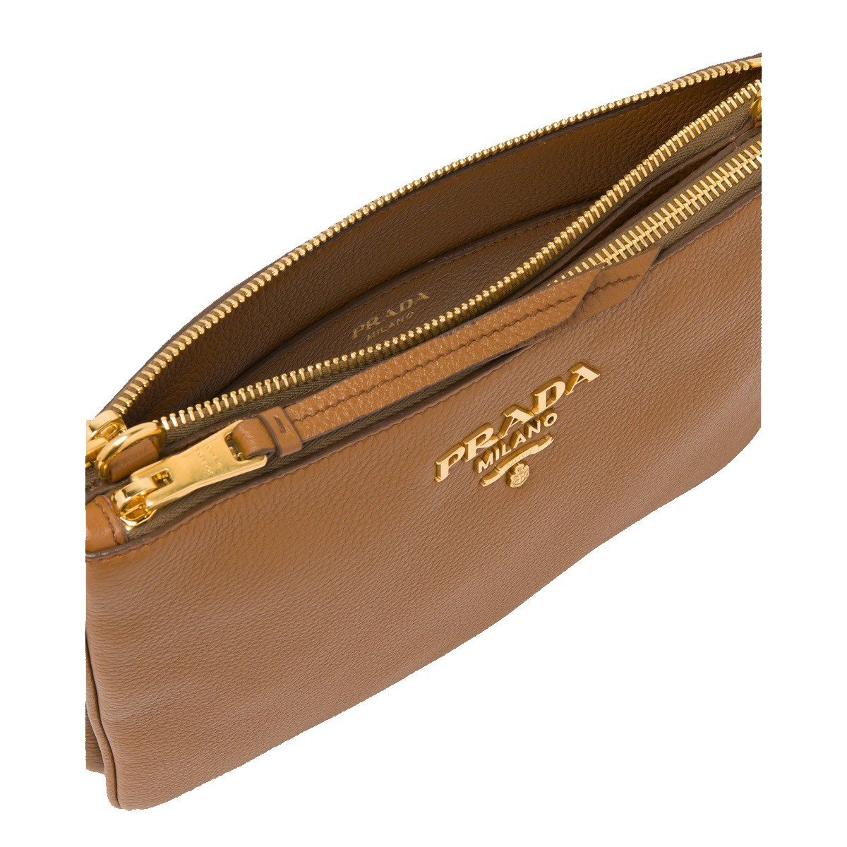 Prada Leather Crossbody Bag Brown | Queen Bee of Beverly Hills