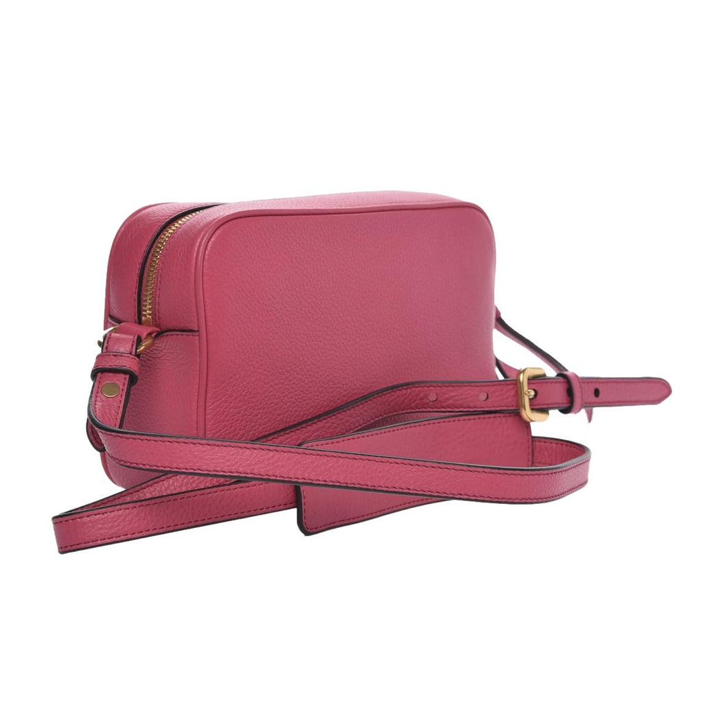 Prada Peonia Pink Vitello Phenix Leather Double Zip Crossbody – Queen Bee  of Beverly Hills