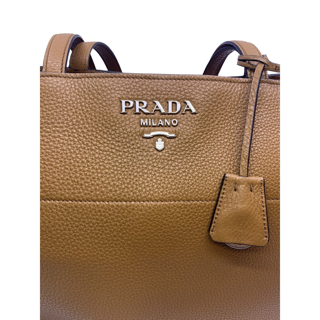 Prada Vitello Phenix Shopping Tote Cobalt Blue in Leather with Gold-tone -  US