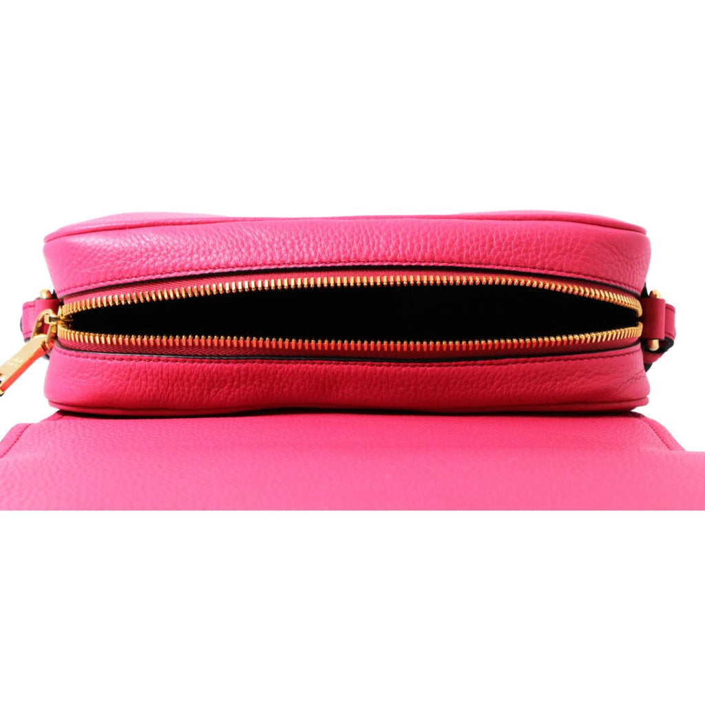 Prada Peonia Pink Vitello Phenix Leather Double Zip Crossbody – Queen Bee  of Beverly Hills