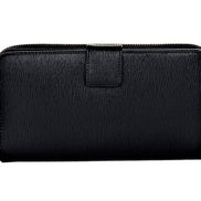 Prada Women's Black Vitello Move Full Zip Wallet 1ML348 at_Queen_Bee_of_Beverly_Hills
