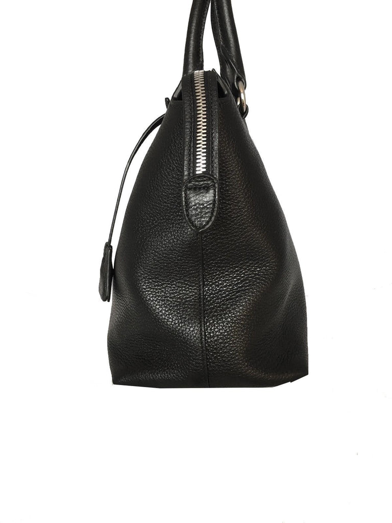 Prada Women's Black Vitello Phenix Leather Handbag 1BA063 – Queen Bee ...