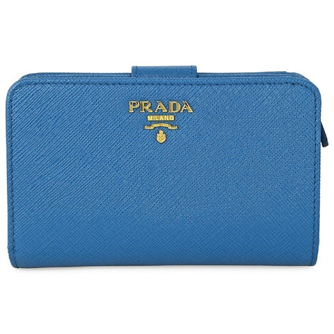 Prada Women's Cobalt Blue Vitello Move Wallet 1ML225 at_Queen_Bee_of_Beverly_Hills