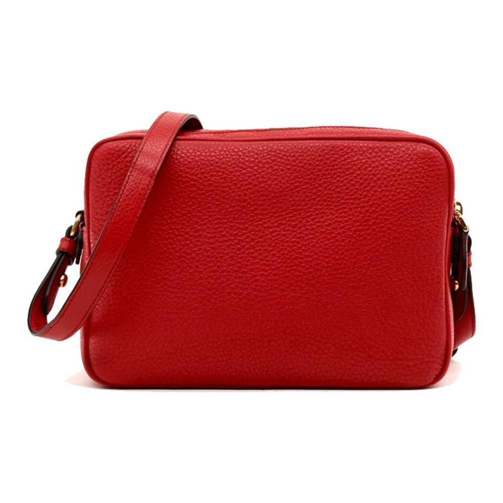 Prada Dual Strap Crossbody Bag Leather Small Red
