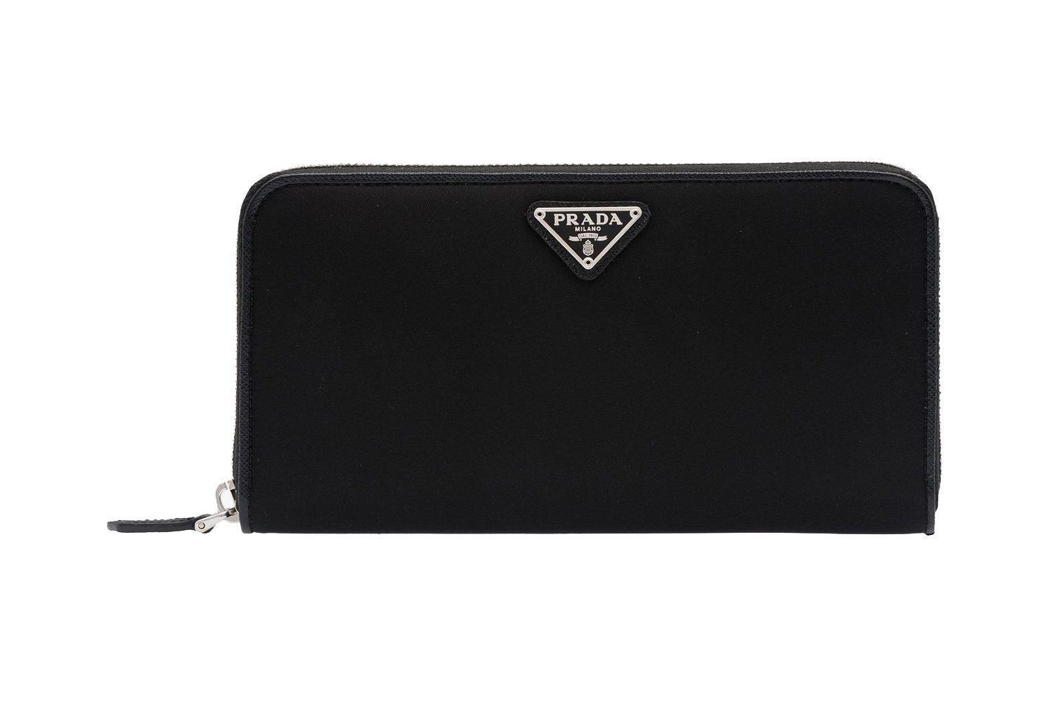 Prada Women's Tessuto Zip Around Wallet 1ML506 at_Queen_Bee_of_Beverly_Hills